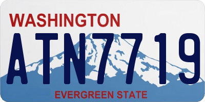 WA license plate ATN7719