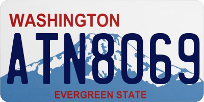 WA license plate ATN8069