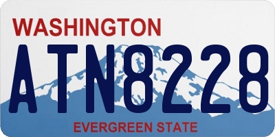 WA license plate ATN8228