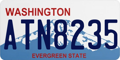 WA license plate ATN8235