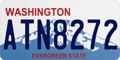 WA license plate ATN8272