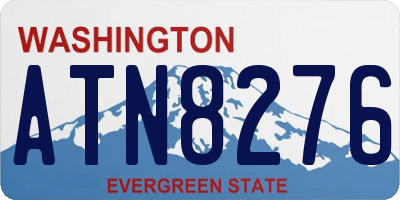 WA license plate ATN8276
