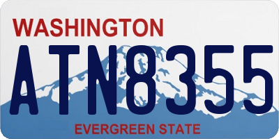 WA license plate ATN8355