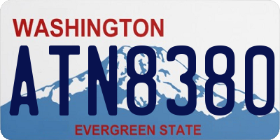 WA license plate ATN8380