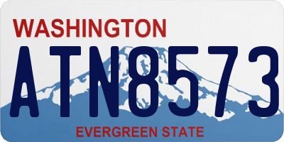 WA license plate ATN8573
