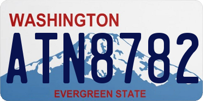 WA license plate ATN8782
