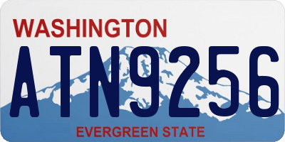 WA license plate ATN9256
