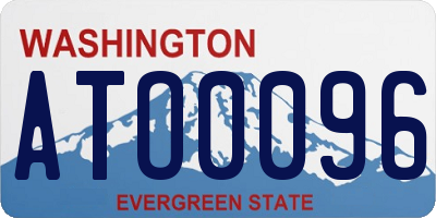 WA license plate ATO0096