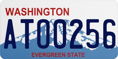 WA license plate ATO0256