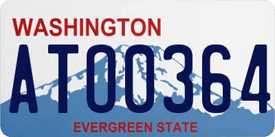 WA license plate ATO0364