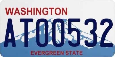 WA license plate ATO0532