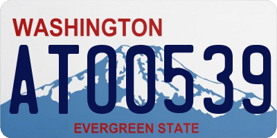 WA license plate ATO0539