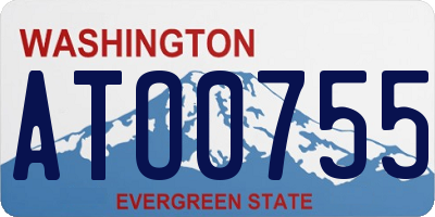 WA license plate ATO0755
