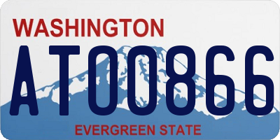 WA license plate ATO0866