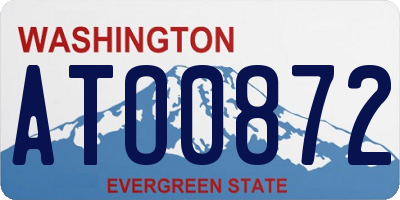 WA license plate ATO0872