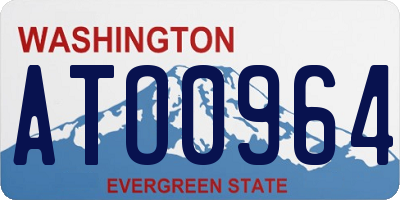 WA license plate ATO0964