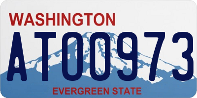 WA license plate ATO0973