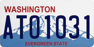 WA license plate ATO1031