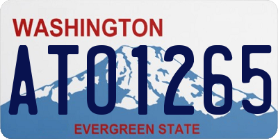 WA license plate ATO1265