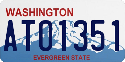 WA license plate ATO1351