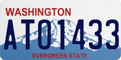 WA license plate ATO1433