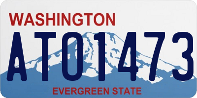 WA license plate ATO1473