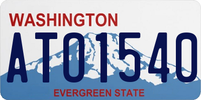 WA license plate ATO1540