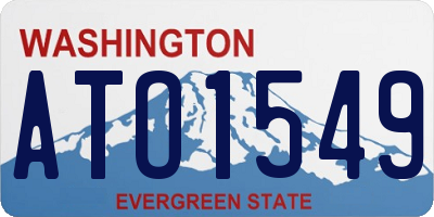 WA license plate ATO1549