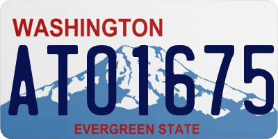 WA license plate ATO1675