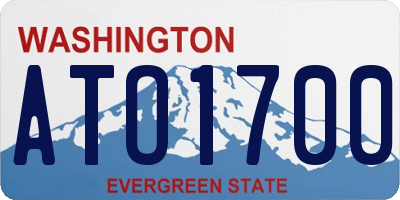 WA license plate ATO1700