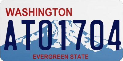WA license plate ATO1704