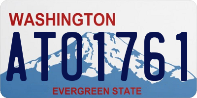 WA license plate ATO1761