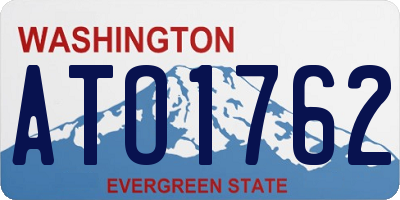 WA license plate ATO1762