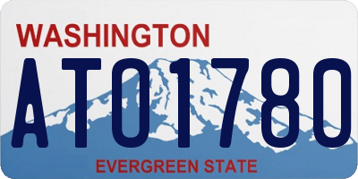 WA license plate ATO1780