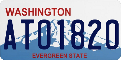 WA license plate ATO1820
