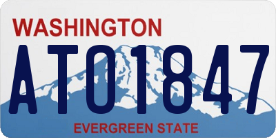 WA license plate ATO1847