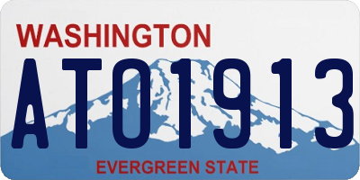 WA license plate ATO1913