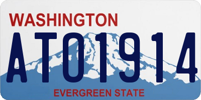 WA license plate ATO1914