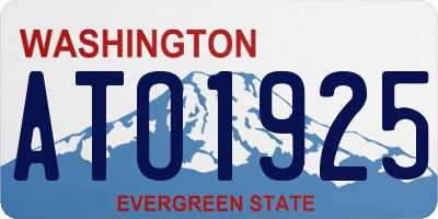 WA license plate ATO1925