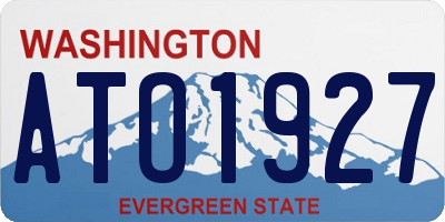 WA license plate ATO1927