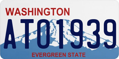 WA license plate ATO1939