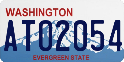 WA license plate ATO2054