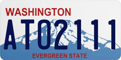 WA license plate ATO2111