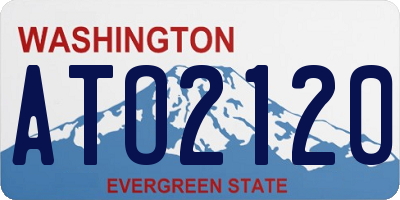 WA license plate ATO2120