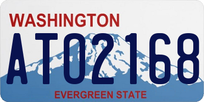 WA license plate ATO2168
