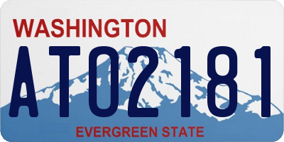 WA license plate ATO2181