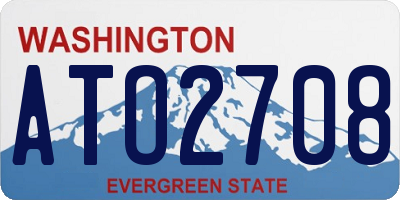 WA license plate ATO2708