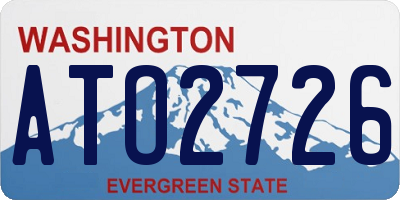 WA license plate ATO2726