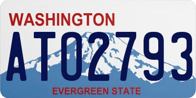 WA license plate ATO2793