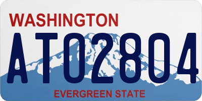 WA license plate ATO2804